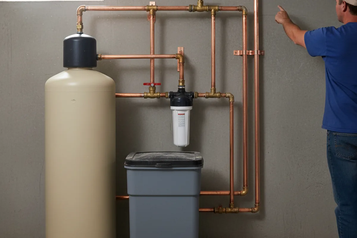 Whole-house water treatment system installed in Hewlett